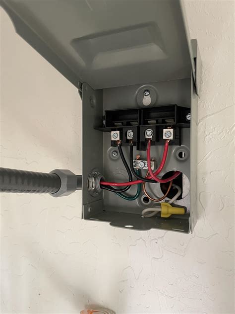 hot water heater electrical box|water heater disconnect box.